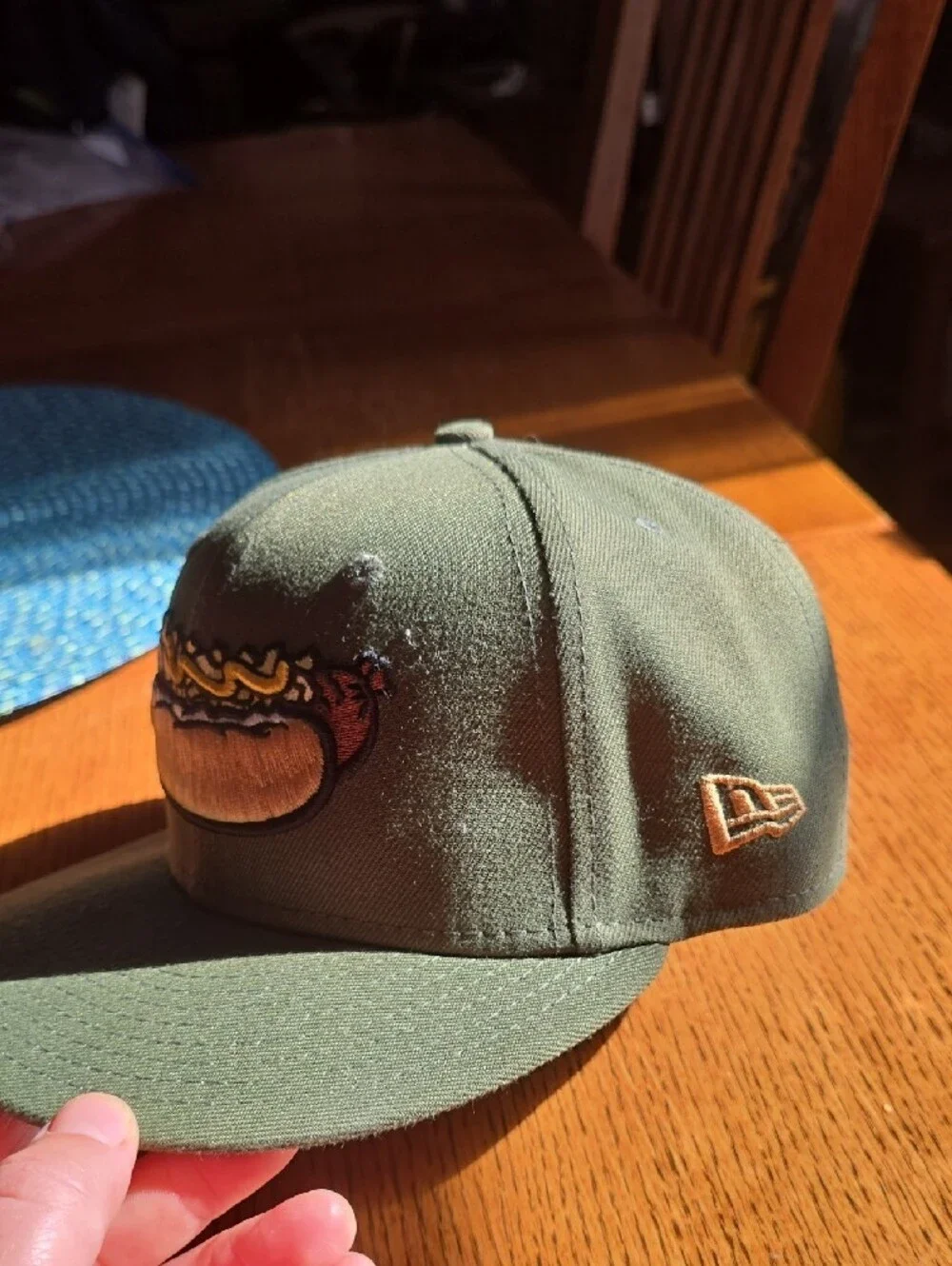 New Era Bratwurst / Hot Dog Graphic Fitted Hat- Brand new, never worn